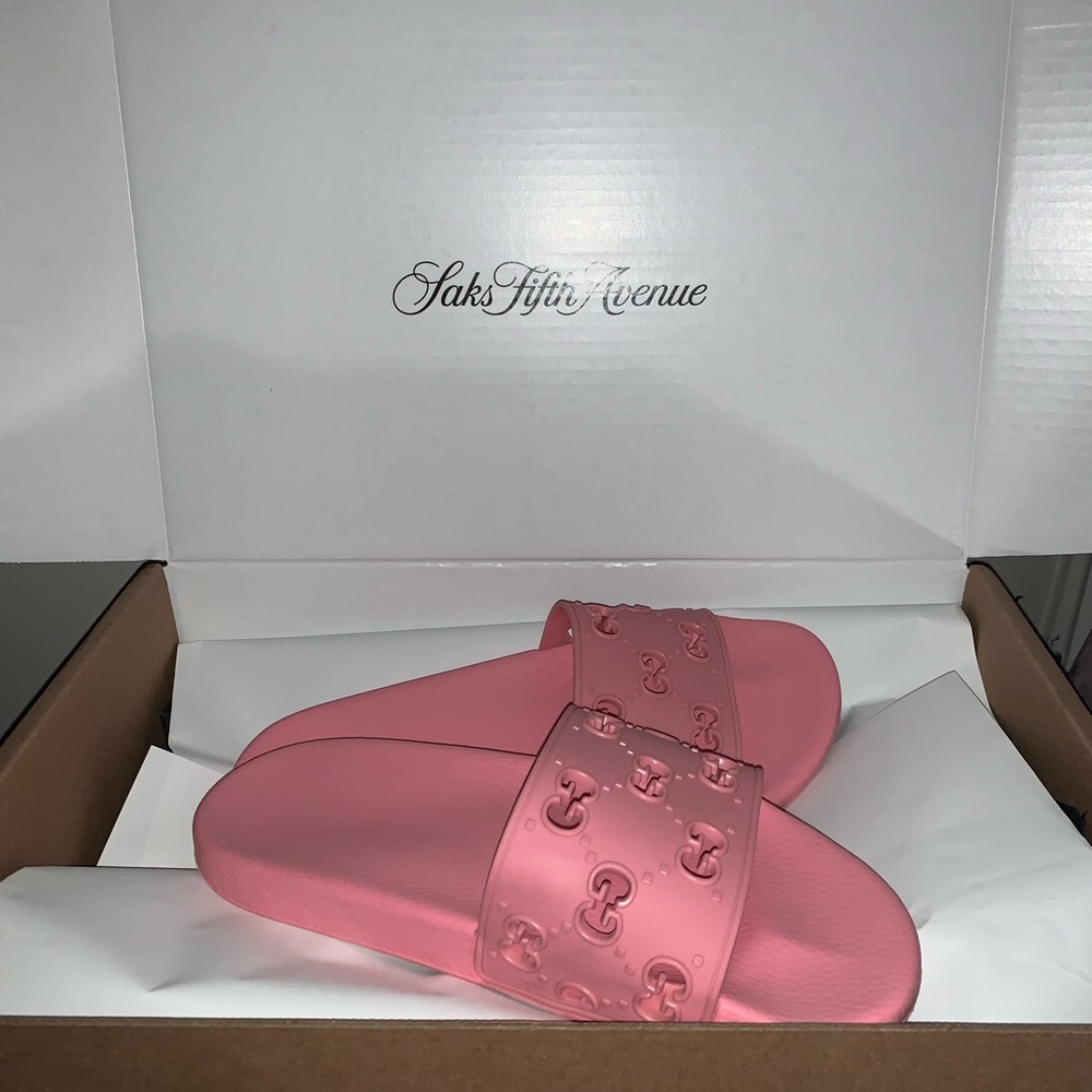 Pink Gucci Slides